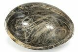 Polished Black Moonstone Bowl - Madagascar #245433-2
